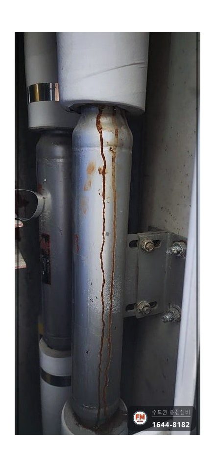 sr몰코배관누수 압착결함 피트 재압착 고정브래킷 시공 사진 2