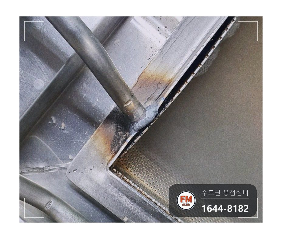 기계실 소방배관 압력게이지 이설 단관 제작 니플 용접 보수 시공 사진 28