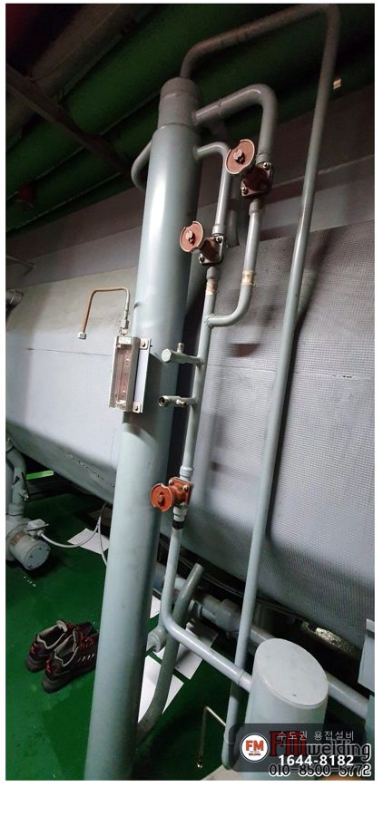 냉온수기 노후 배관 밸브 교체 알곤 부식 깊이 살 육성 보수 시공 사진 1