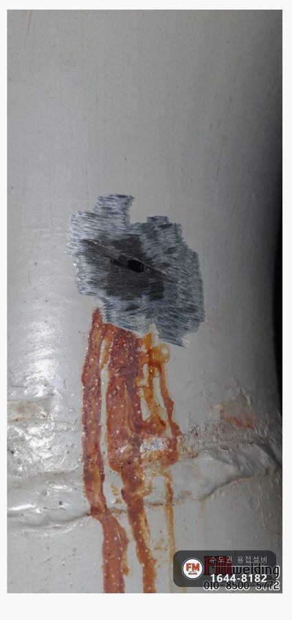 냉온수기 노후 배관 밸브 교체 알곤 부식 깊이 살 육성 보수 시공 사진 12