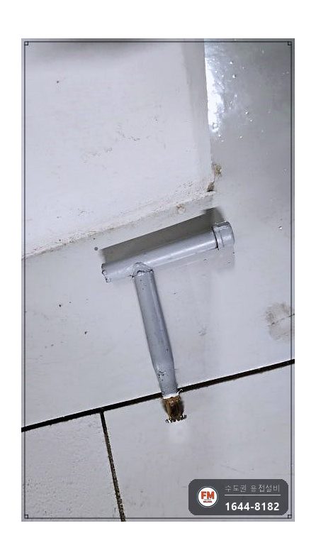 상가 지하주차장 건식 소방배관 용접누락 가접 알곤 보강 시공 사진 3