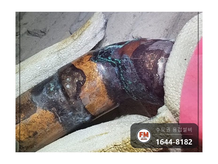 아파트 피트 온수 동배관 엘보 공식 누수 알곤 육성 시공 사진 17