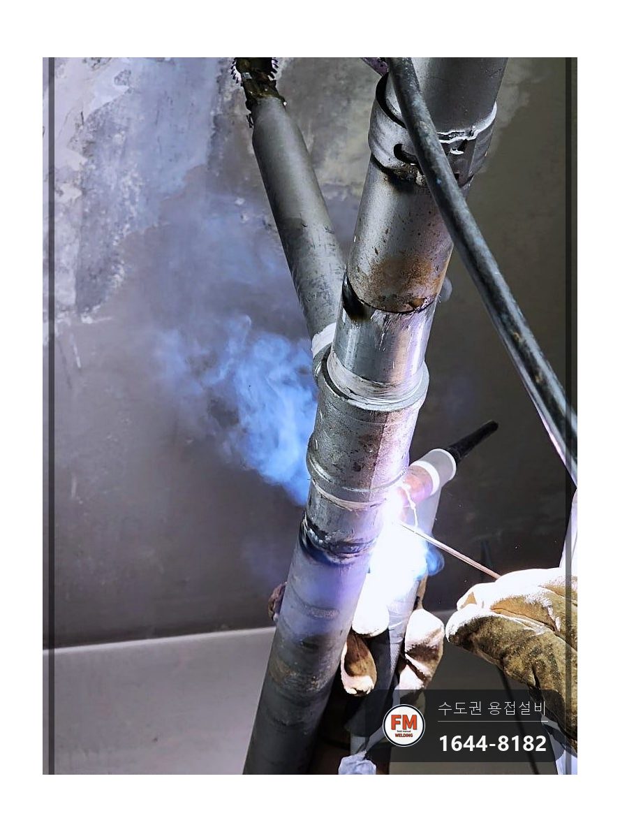 주차장 SP소방배관 가지관 나사산 T부속 부식 교체 코팅 시공 사진 11