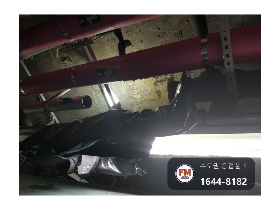 호텔 냉수 쪽으로 온수 역류 체크밸브 이물질 끼임 이중 체크밸브 단관 제작 교체 시공 사진 3
