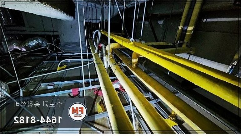 독서실 천장 동배관 공식 스텐교체 몰코압착보수