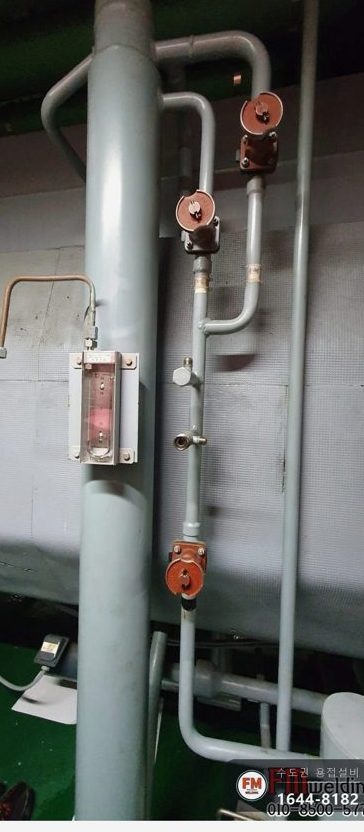 냉온수기 노후 배관 밸브 교체 알곤 부식 깊이 살 육성 보수