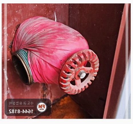 복도 소화전 동파 크랙 구간 절단 니플 교체 아크용접 보수
