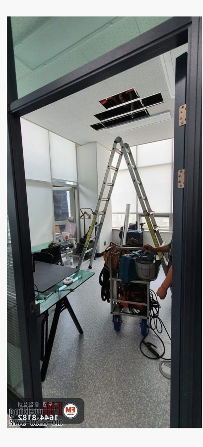상가 천장 스프링클러 소방배관 오버헤드 용접결함 부속 교체