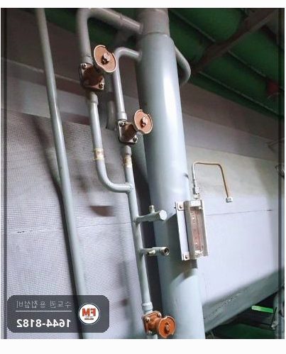 냉온수기 배관 밸브부식 절단교체 알곤용접 질소검사 보수