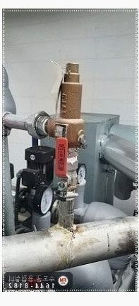 기계실 냉수배관 안전밸브 니플 판재덧방 밸브교체 보수